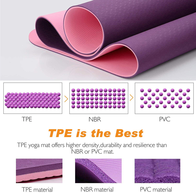 brown tpe yoga mat